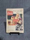 Coca-Cola Vintage Santa Claus Christmas Postcard Give and Take
