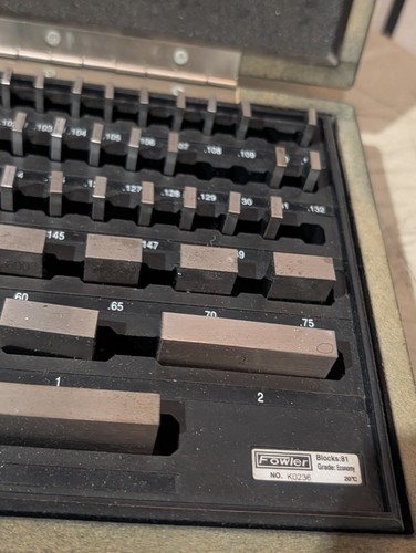 Fowler Economy Grade Gage Block Set MISSING 8 PCS - Picture 9 of 10