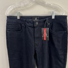 MONTFORT Men's Navy Blue Cotton Blend Winter DENIM Jeans Size 33x30 NWT — photo 2