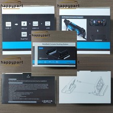 10 in 1 Docking Station with Dual Cooling Fan for Steam Deck-Gray OLED / ROG A