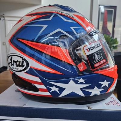 Arai Corsair X Nicky 7 Flag USA Hayden NO SALES TAX Option motorcycle helmet Sm