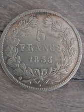 5 Francs Louis Philippe 1833A F324/14 Tranche en relief