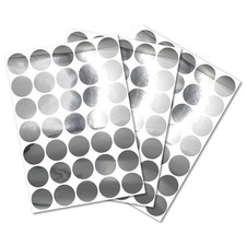 Circles Set Chrome Silver Wall Decal Sticker A4 Film Kids Living Room Y051