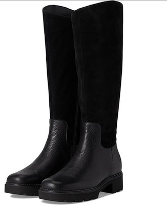 VIONIC Fallbrook High Shaft Boots Water Resistant Wide Black Suede Women's US 5