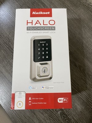 Kwikset Halo Touchscreen Wi-Fi Electronic Smart Lock Satin Nickel