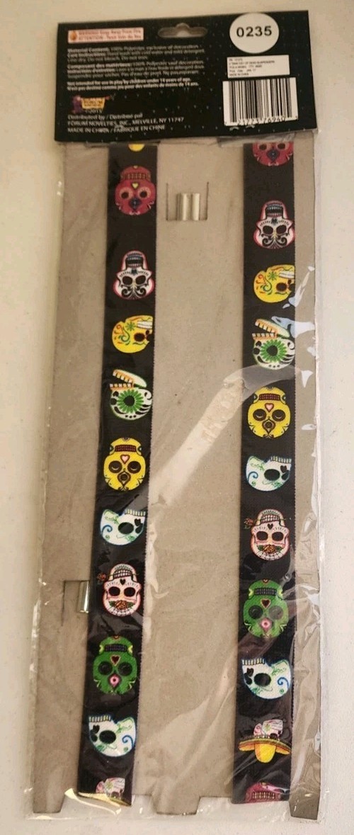 Forum Novelties Day of the Dead Skull Suspenders Adult Costume Accessory   B0235