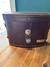 This Is A Vintage Leather Carrying Case for Manon Deluxe Binoculars. Made In USA