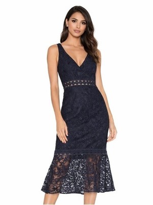 chinese dress ladies Strapless Lace Embellished Trumpet Gown With 3D Flower main image 1
