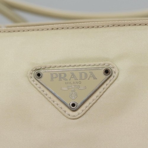 Auténtico bolso de mano sintético Prada Re-Nylon crudo - Imagen 20 de 24