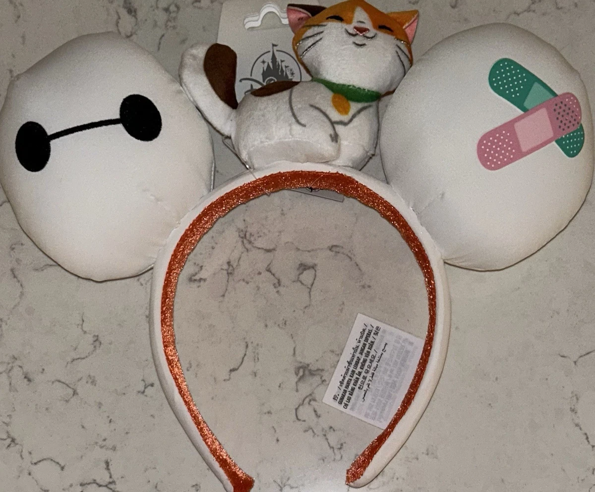 Disney Big Hero 6 Baymax & Mochi Mickey Ears Headband TDR - Baymax Plush Ears Headband - Big Hero 6 Plush【Ready  main image 2