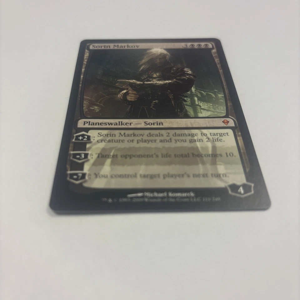 Sorin Markov LP Zendikar MTG 111 / 249 Black Planeswalker Life Total Becomes 10 - Image 2 of 4