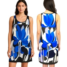 CLUB MONACO Tulip Print Sleeveless A-line Dress - Size 8