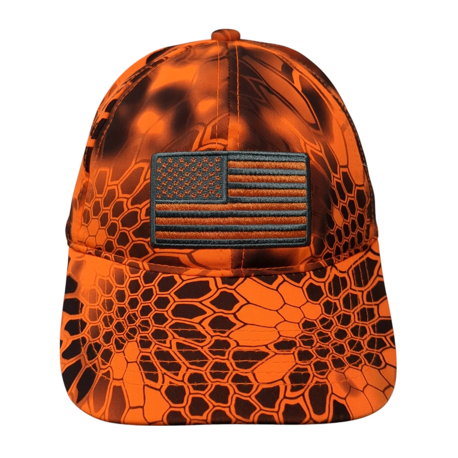 USA Flag Strapback Baseball Cap Multicolor OS Adjustable Patriotic Outdoor Cap