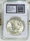 1923 p PEACE DOLLAR - GRADED MS64 by AI ! Beautiful Coin!! L👀K ! — photo 1