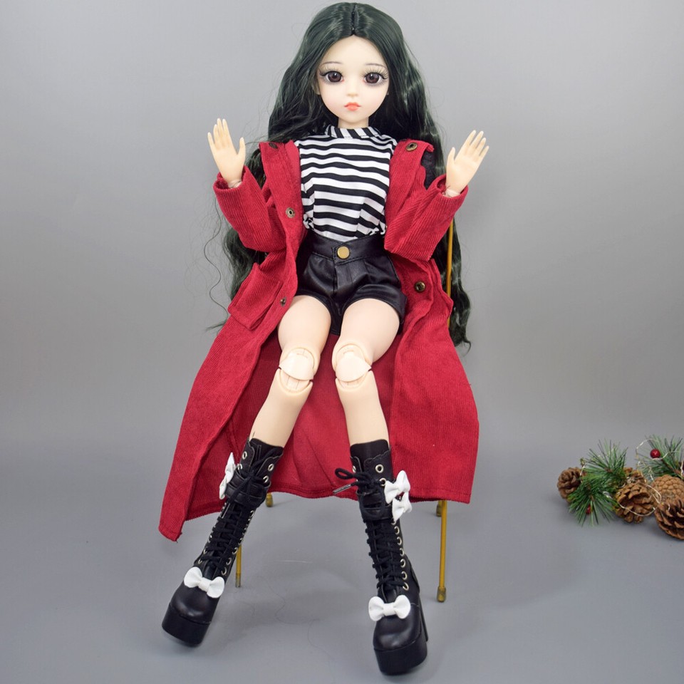 Yutotue 24 inch Height Girl Doll Toy 18 joints Body w/ Removable ...