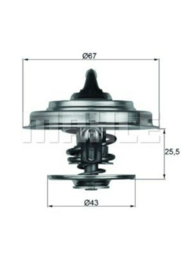 Mahle Thermostat FüR Mercedes S-KLASSE (W116,W126,W140,W108,W109)-image