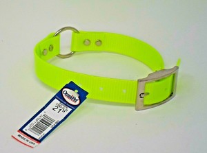 neon yellow dog collar