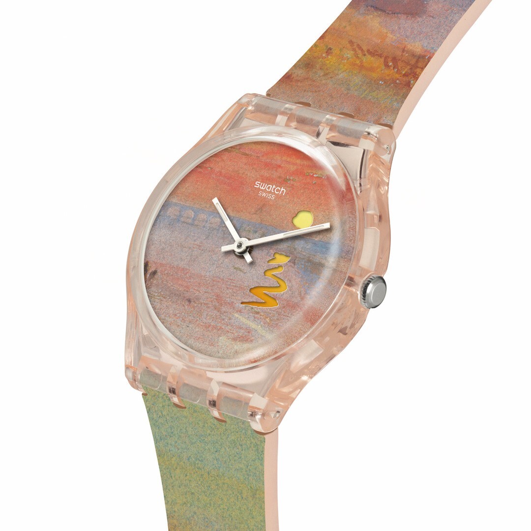 Swatch Unisex TURNER'S SCARLET SUNSET SO28Z700 SWISS MADE | eBay