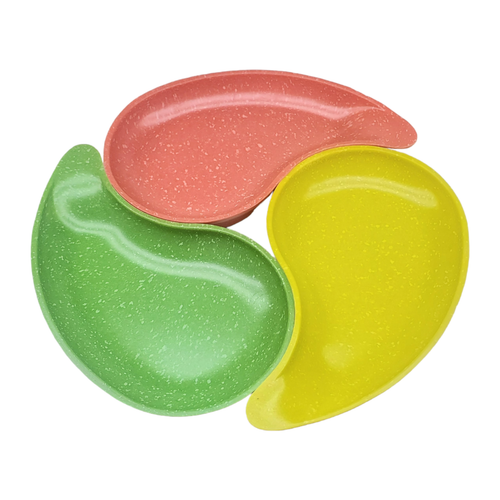 3-vtg-west-bend-confetti-melamine-nesting-teardrop-snack-dishes-8