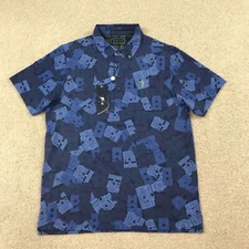 William Murray Golf Polo Shirt Mens Medium Candid Cameras Blue