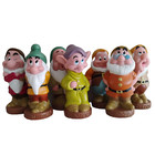 Walt Disney Vinyl Rubber Figures Snow White and 7 Dwarf Characters Complete Set