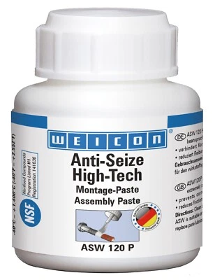 WEICON Anti-Seize High-Tech Montagepaste 120 g weiß | NSF-zertifiziert