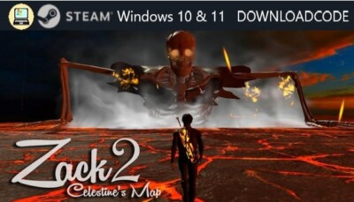 NEU PC Computer Spiel Zack 2 Celestines Map für Windows 10 11 STEAM Downloadcode