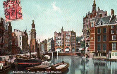 CPA NIEDERLANDE - AMSTERDAM - Binnen-Amstel s/h Sophiaplein