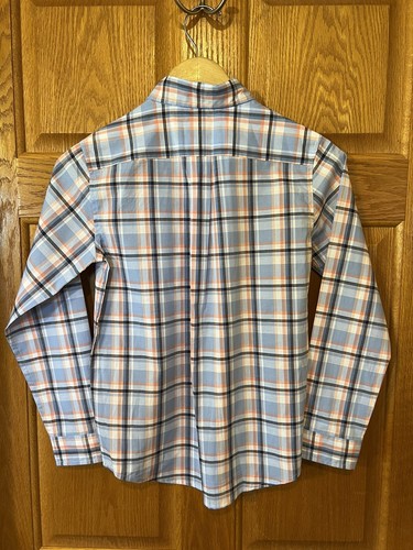 BK45 Janie & Jack Plaid Long Sleeve Button Down Shirt Boys Size 10 - Picture 3 of 3