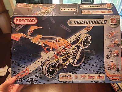 Erector Set Multimodels 15 Models 240 Parts