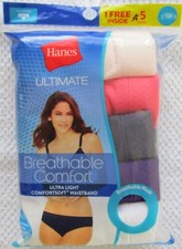 Hanes Ultimate Breathable Comfort Hipster Pantie 4 1 Pack Size 2XL 9 NWT