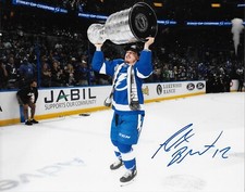 Autographed Tampa Bay Lightning  Alex Barre-Boulet Stanley Cup 8x10 Photo #8