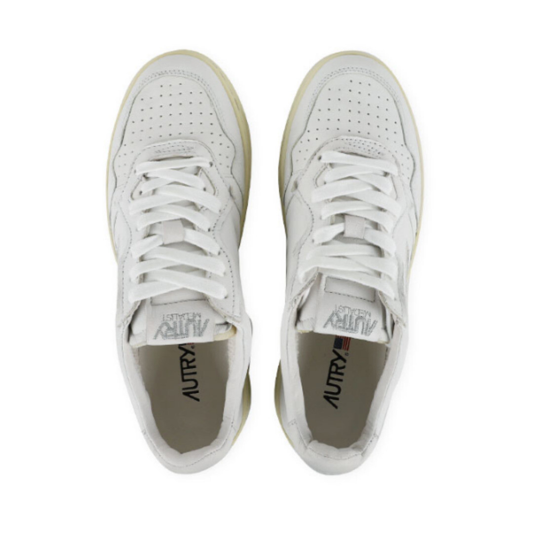 New AUTRY Mens MEDALIST LOW AULM GG04 WHITE/WHITE EUR 40