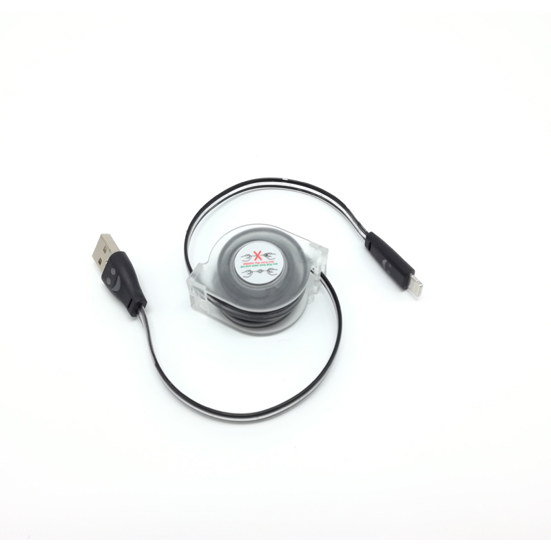 Retractable Glow LED USB Sync&Charger Cable for IPhone5c/5s/5/6/6s /SE/7/  MICRO