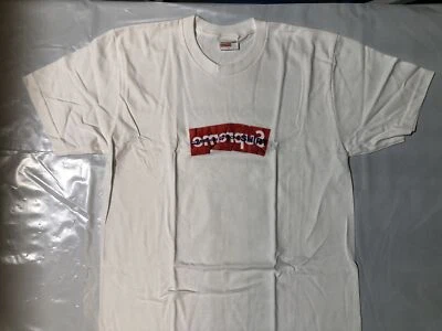 Supreme Comme des Garcons SHIRT CDG Box Logo Tee White L S/S 17 - Photo 1/4