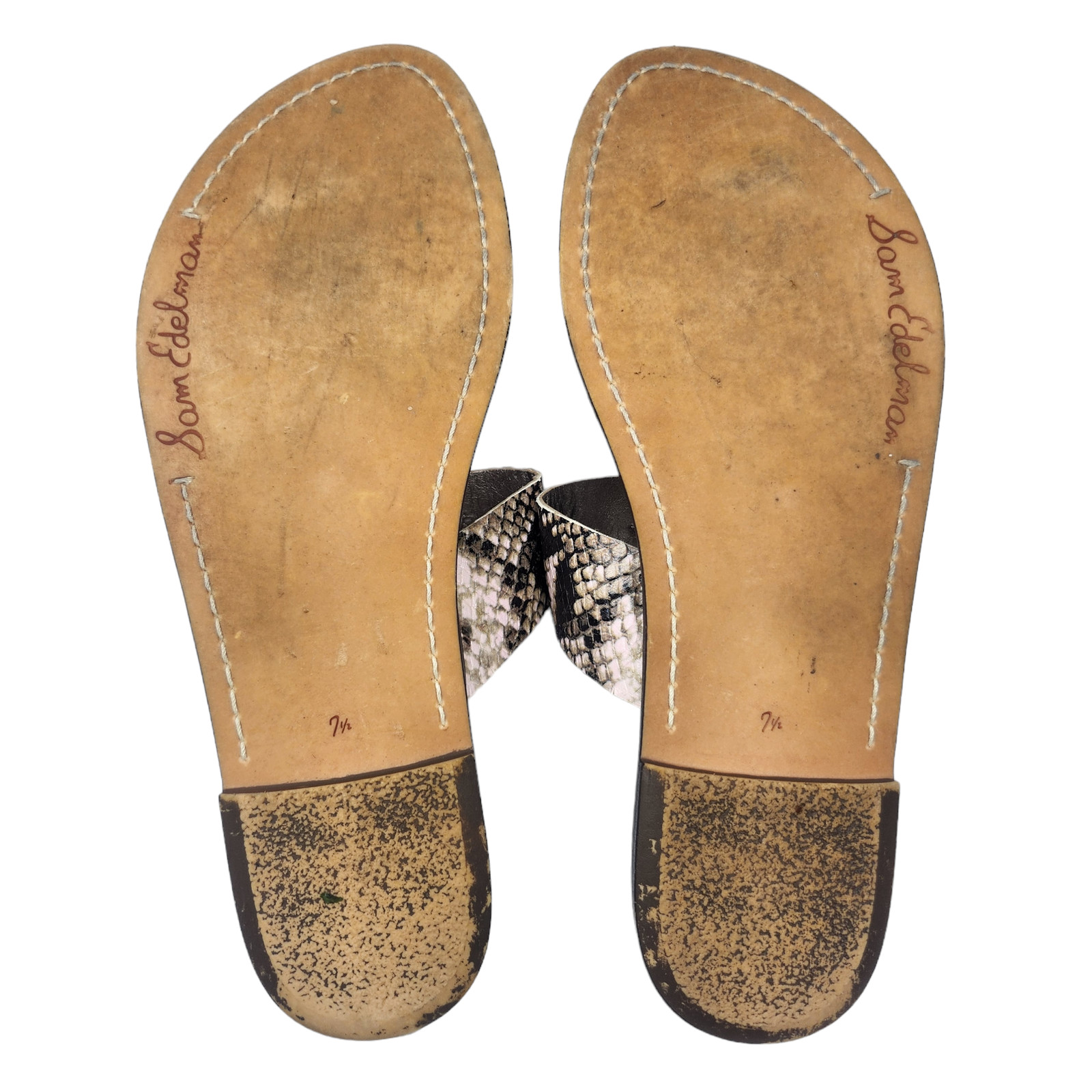 Sam Edelman Shoes Womens 7.5 Python Black Tan San… - image 12