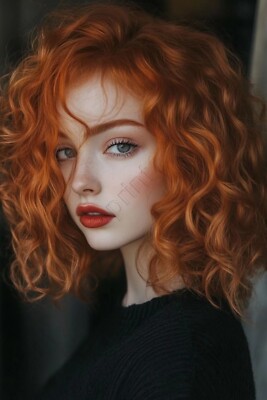 Pretty Redhead Red Hair Cute Portrait Beautiful Risque 4x6 8x10 13x19 F422