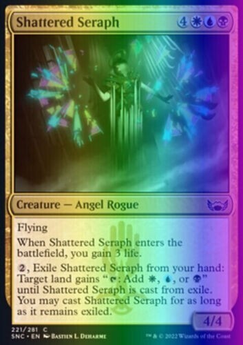 Magic the Gathering Shattered Seraph FOIL MTG Angel Rogue
