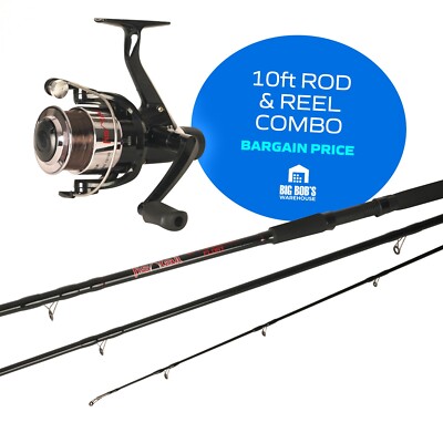 Quality 10ft Rod Reel Fishing Combo Waggler 3m 3pc Rod And