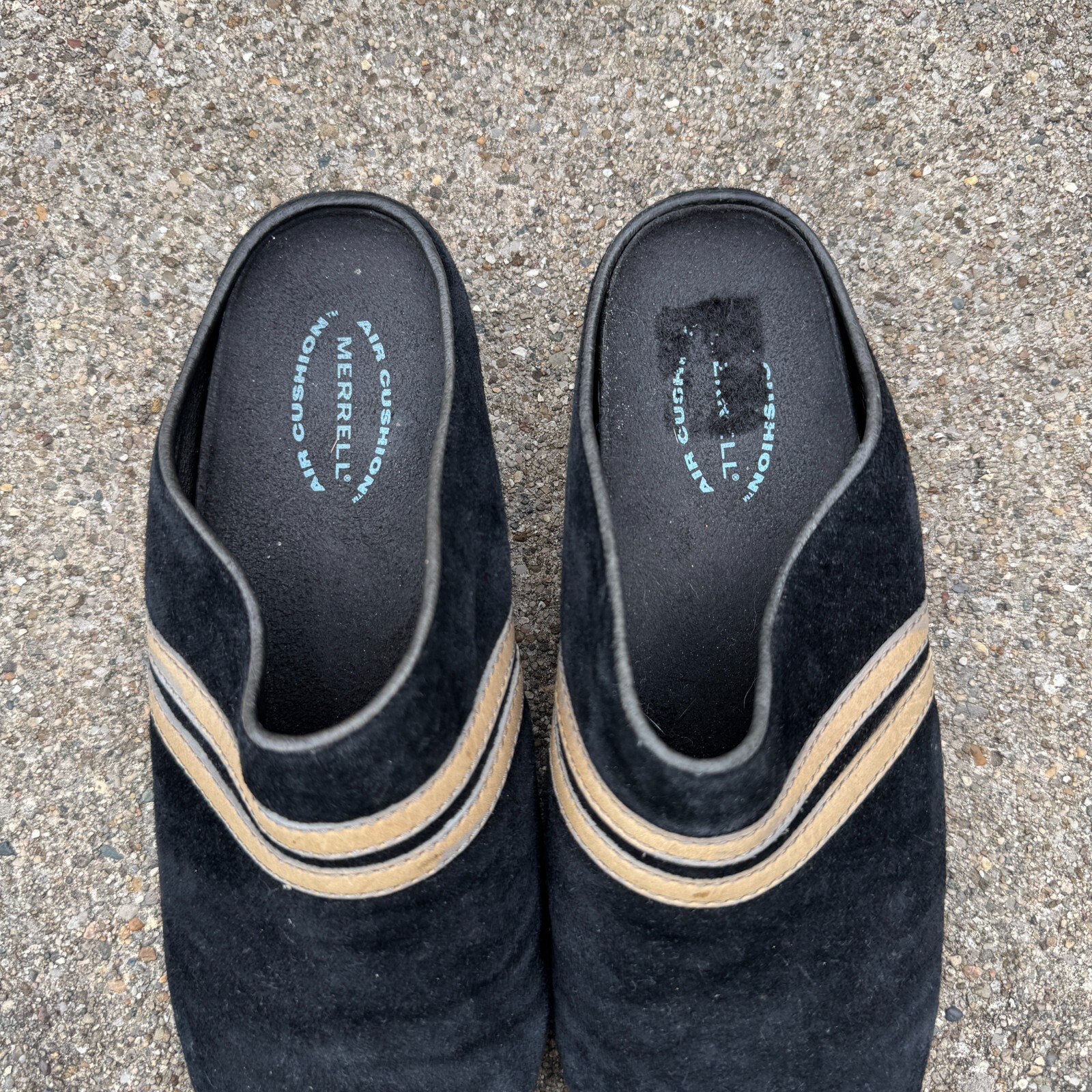 Merrell Duet Sport Zoccoli Slide Donna 6 Nero Pelle Scamosciata Cuscino Aria Mules