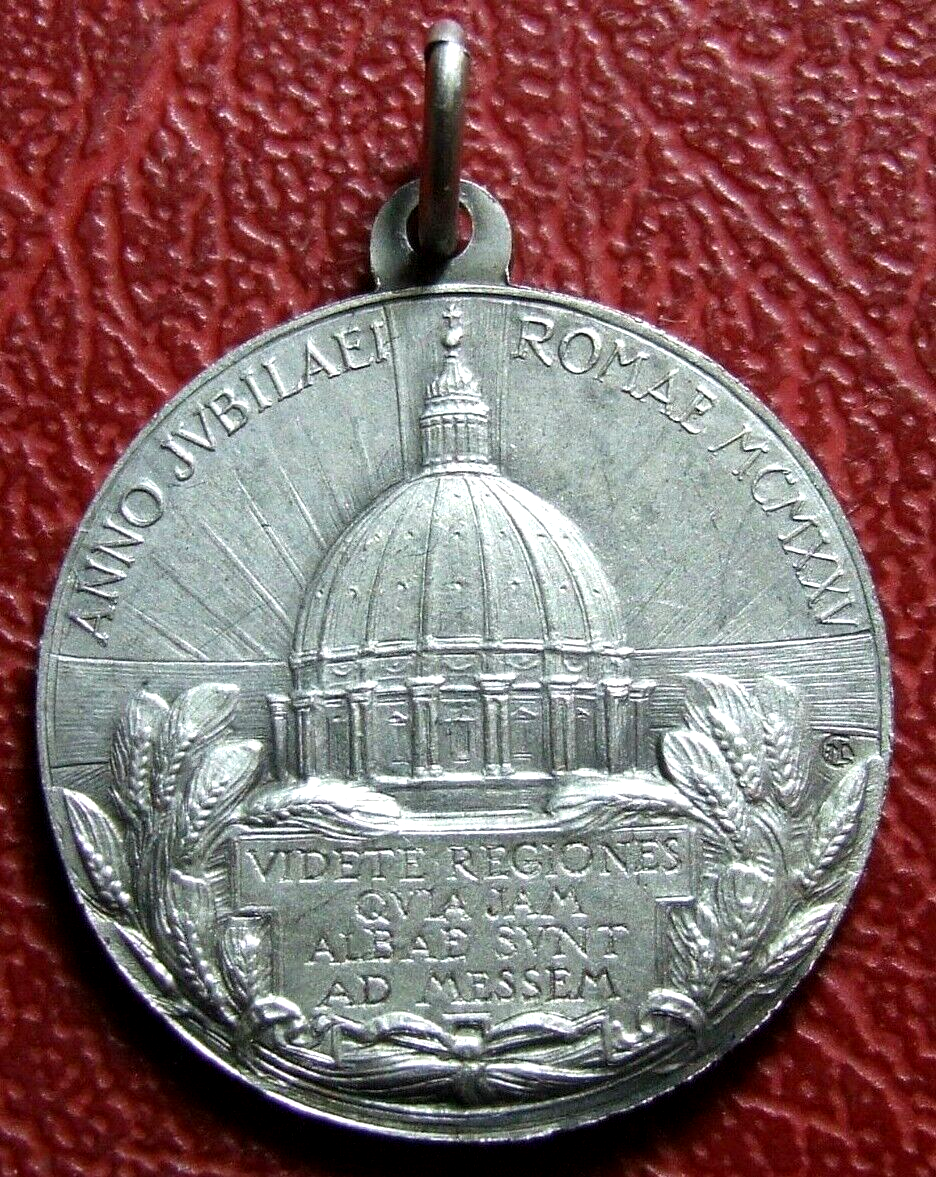 Christian PIUS P. P. XI ANNO JVBILAEI ROMAE MCMXXV silver Rare medal | eBay  UK