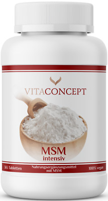 MSM I 2000 mg (Tagesdosis) organischer Schwefel I 365 Tabletten I VITACONCEPT