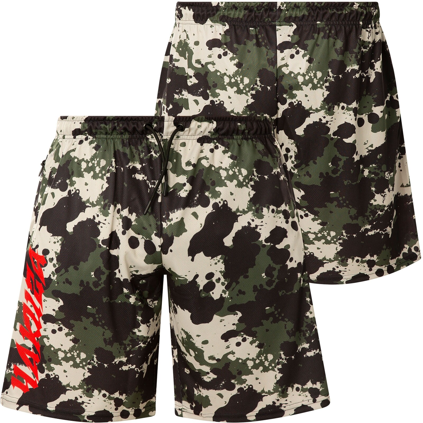 Шорты из сетки для бойцов ЯКУДЗЫ MSB-24018 Камуфляжно-зеленого цвета 8490₽