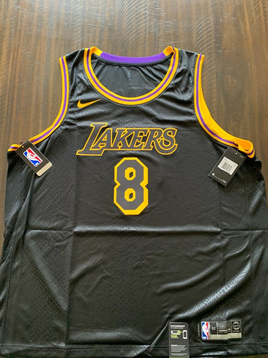 Nike Kids Los Angeles Lakers Kobe Bryant Black Mamba City Edition Swingman  Jersey Black/Gold