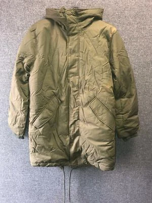 Gap Doublé Sherpa Queue Manteau Parka Foncé Olive Petit TD016 Ww 08 - Photo 1/4
