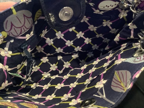 Vera Bradley “Patchwork”~Plum Petals~Floral Nightingale~Rhapsody Chain Strap Bag - Picture 7 of 11