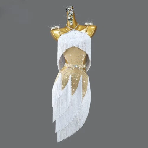 VETEMENTS Costume abito da ballo latino donna sala da ballo vestiti da allenamento abbigliamento gonna tuta