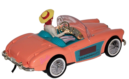 Barbie Bambola 1962 Austin Healey Convertire Auto Orologio Radio AM/FM Replica Telemania - Foto 13 di 17