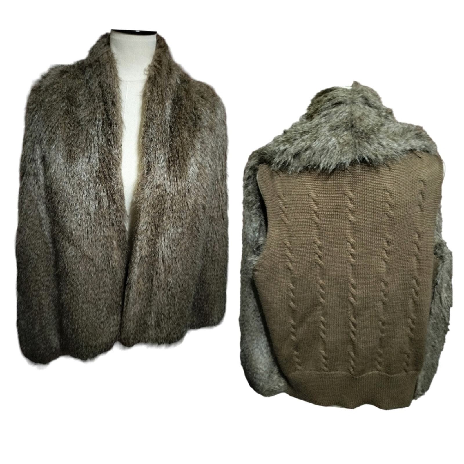 Lisa International Faux Fur Vest (preowned)