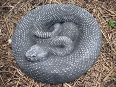 Plaster cement snake plastic mold plaster concrete mould  11'' x up to 1.5'' thick